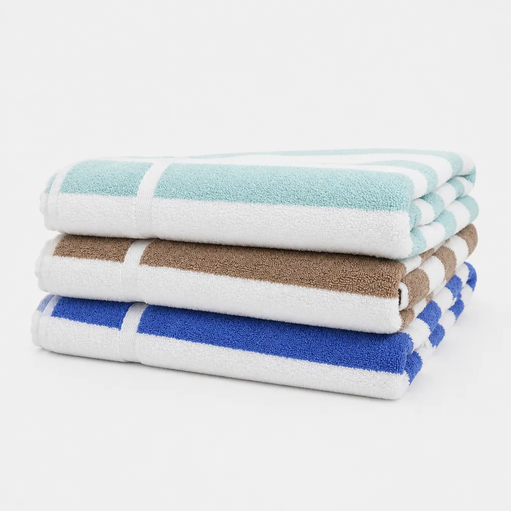 Hotel Stripe Pool Towels Hotel Stripe Pool Towels