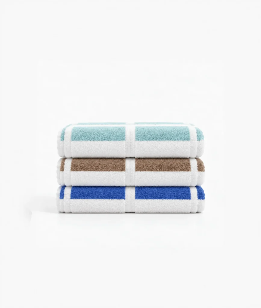 Hotel Stripe Pool Towels